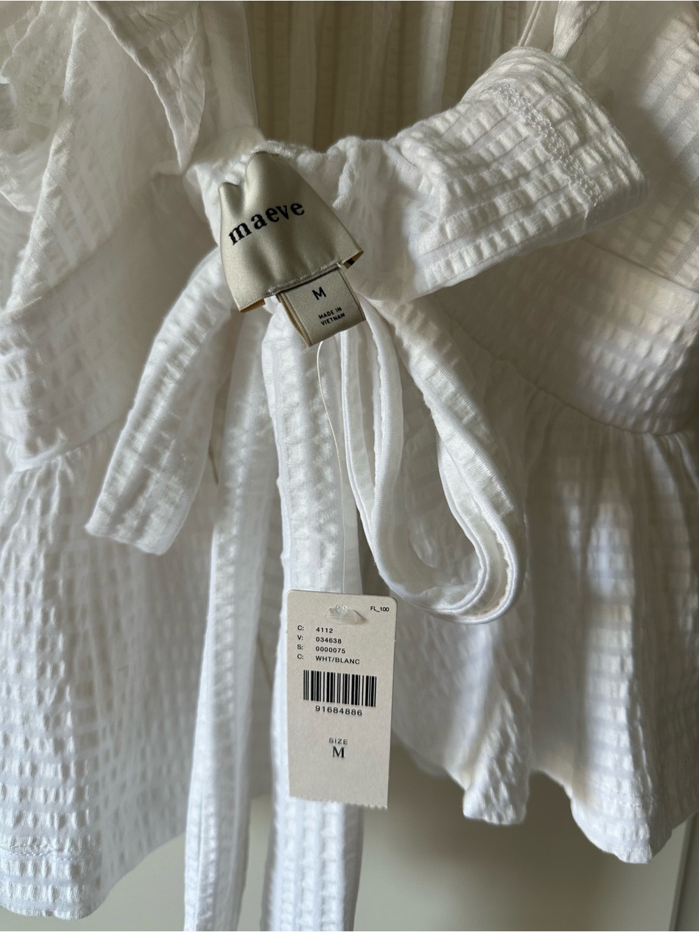 Maeve Ruffled Peplum Open-Back Top - size M - NWT!!! - Picture 7 of 8